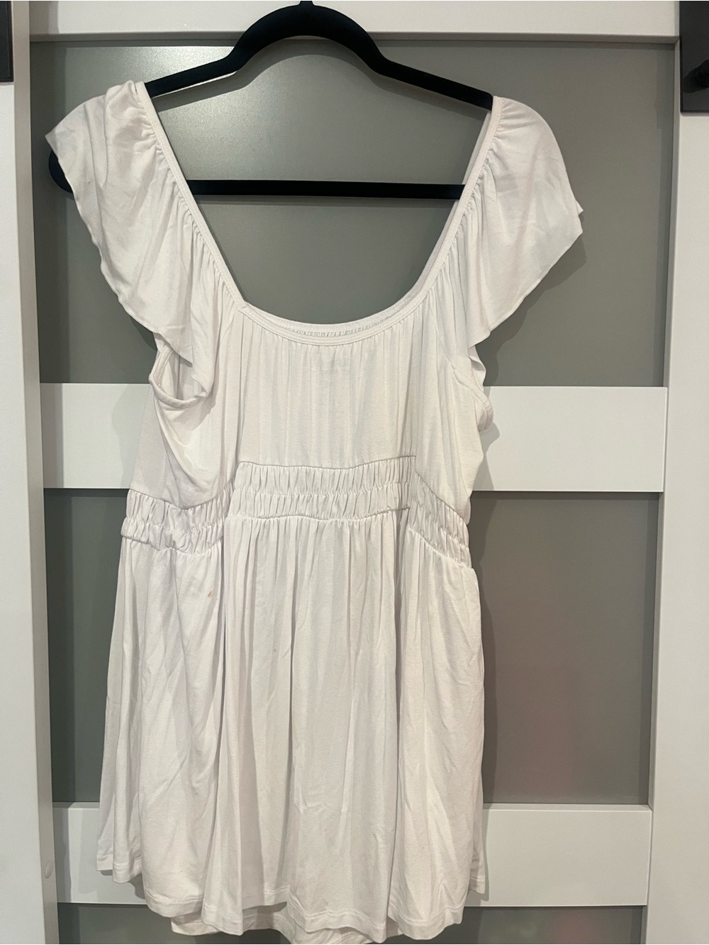 torrid White Knit Scoop Neck Top